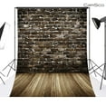 thumbnail image 1 of ABPHOTO Polyester Brick wood floor theme 5x7ft Indoor Studio Photography Background Backdrop, 1 of 4