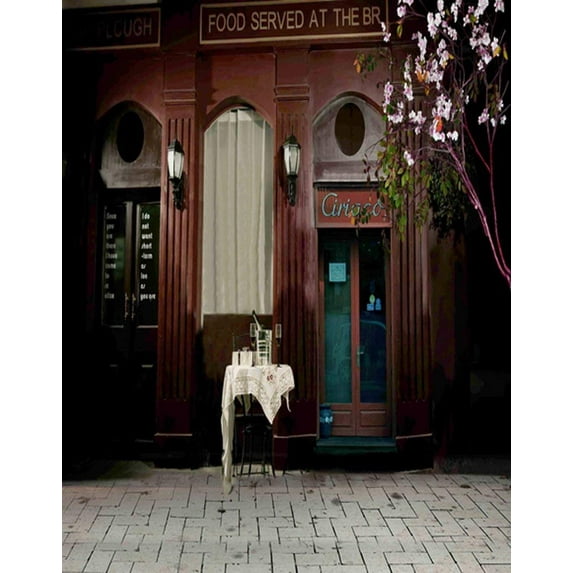 ABPHOTO Polyester Brown House Brick Floor Photography Backdrops Photo Props Studio Background 5x7ft