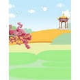 thumbnail image 1 of ABPHOTO Polyester Cartoon Nature Pavilion Sky Photography Backdrops Photo Props Studio Background 5x7ft, 1 of 2