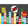 thumbnail image 1 of ABPHOTO Polyester Cartoon Photography Backdrops City Photo Props for Studio Baby Background 7x5ft, 1 of 2
