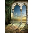 thumbnail image 1 of ABPHOTO Polyester Castle Photography Backdrops Children Photo Props for Studio Baby Background 5x7ft, 1 of 2
