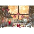 thumbnail image 1 of ABPHOTO Polyester Christmas Backdrop Window Background Photography Xmas Party Photo Booth Backdrop 7x5ft, 1 of 2