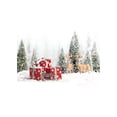 thumbnail image 1 of ABPHOTO Polyester Christmas Winter White Snow Outdoor Snowman Blue Sky Pine Tree Scenic Photography Backdrops 5x7ft, 1 of 2