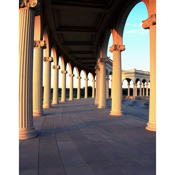 ABPHOTO Polyester Cloister Photography Backdrops Photo Props Studio Background 5x7ft