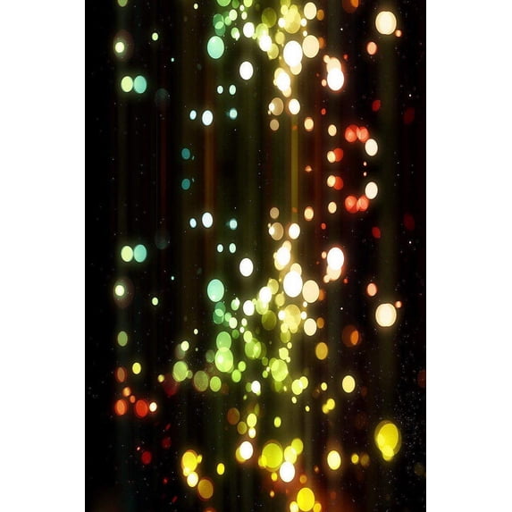 ABPHOTO Polyester Club Bar Bokeh Light Bubble Spot Stage Studio Photography Backdrops 5x7ft