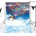 thumbnail image 1 of ABPHOTO Polyester Colored balloons 5x7ft Indoor Studio Photography Background Backdrop, 1 of 4