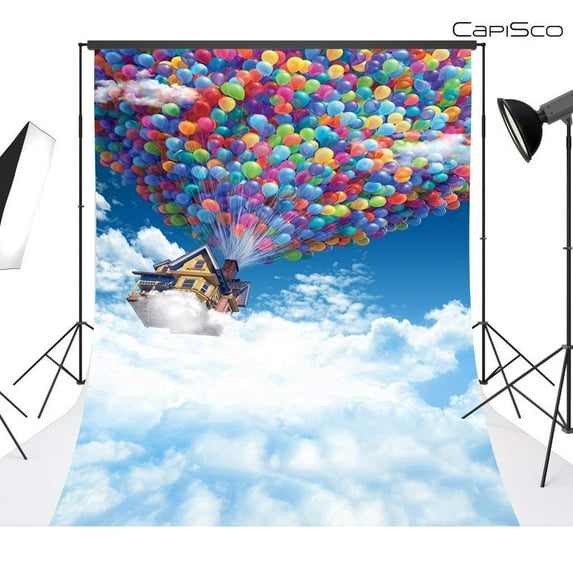 ABPHOTO Polyester Colored balloons 5x7ft Indoor Studio Photography Background Backdrop