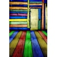 thumbnail image 1 of ABPHOTO Polyester Colorful Painted Wooden Floor Wall Door House Art Mural Photo Backgrounds Studio 5x7ft Photography Backdrops, 1 of 2