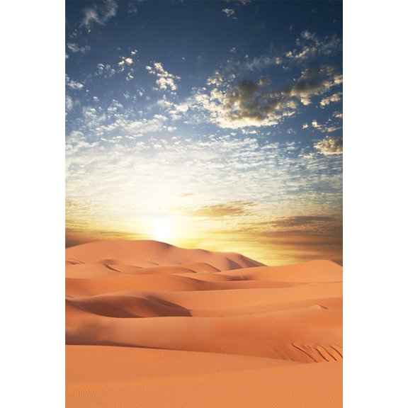 ABPHOTO Polyester Desert Backdrop Photography Egypt Theme Photo Background Sunst Backdrops 5x7ft