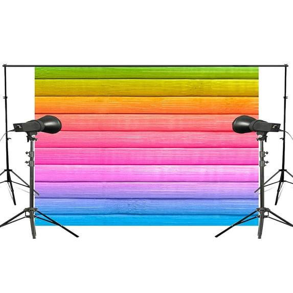 ABPHOTO Polyester Exquisite Colorful Cross board Wooden Background children Photo Studio Backdrop 7x5ft Photography Backdrops Wall