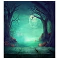 thumbnail image 1 of ABPHOTO Polyester Fairy Tale Photography Backdrops Halloween Wood Floor Photo Backdrop Moon Ghost Tree Pumpkin Wood Floor Halloween Background For Baby Children 5x7ft, 1 of 2
