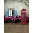 thumbnail image 1 of ABPHOTO Polyester Flowers Telephone Booth Photography Backdrops Photo Props Studio Background 5x7ft, 1 of 2