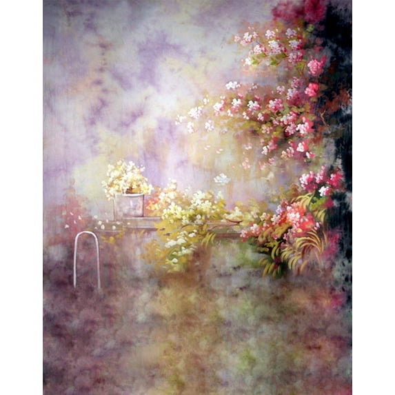 ABPHOTO Polyester Flowers Tree Dream World Photography Backdrops Photo Props Studio Background 5x7ft