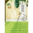 thumbnail image 1 of ABPHOTO Polyester Front Door Brown Wooden Floor Bicycle House Wedding Scene Studio Props Photography Backdrops 5x7ft, 1 of 2