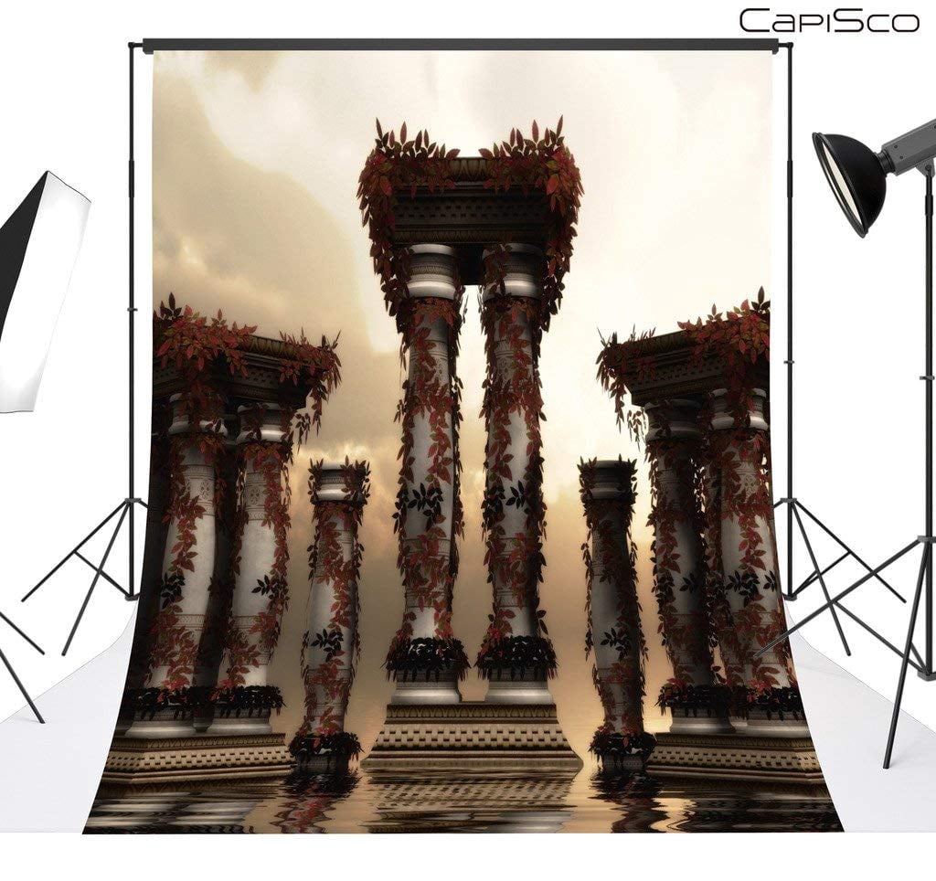 Backdrop Using Columns ABPHOTO Polyester Garden column 5x7ft Indoor Studio Photography ...