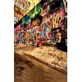 thumbnail image 1 of ABPHOTO Polyester Graffiti on the Wall Street Road 5x7ft Photography Backdrops, 1 of 2