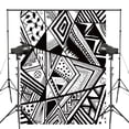 thumbnail image 1 of ABPHOTO Polyester Graphic Pattern Photography Backdrops Black White Background Studio Props Wall Photography Background 5x7ft, 1 of 5