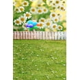 thumbnail image 1 of ABPHOTO Polyester Green Grass Garden Flower Fence Land Field Wedding Scene Mural 5x7ft Studio Props Photography Backdrops, 1 of 2