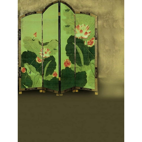 ABPHOTO Polyester Green Lotus Leaf Screen Photography Backdrops Photo Props Studio Background 5x7ft