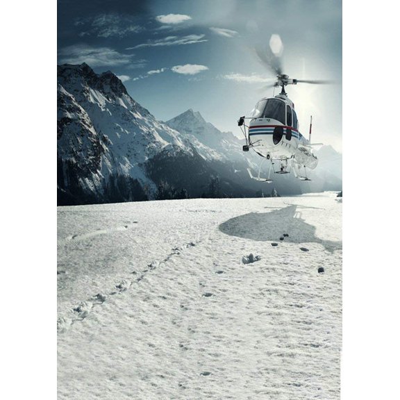 ABPHOTO Polyester Hills Helicopter Photography Backdrops Photo Props Studio Background 5x7ft