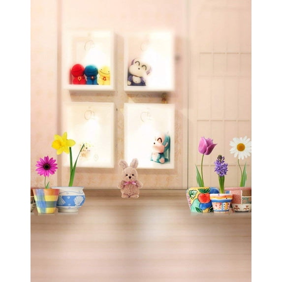 ABPHOTO Polyester Indoor Kids Girls Room Wall Decoration Portrait Photography Backgrounds Studio Props 5x7ft