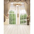 thumbnail image 1 of ABPHOTO Polyester Indoor Photography Backgrounds Window Wall Floor Wedding Studio Props Photography Backdrops 5x7ft, 1 of 2