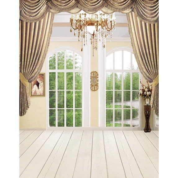 ABPHOTO Polyester Indoor Photography Backgrounds Window Wall Floor Wedding Studio Props Photography Backdrops 5x7ft