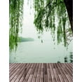 thumbnail image 1 of ABPHOTO Polyester Lake Green Tree Photography Backdrops Photo Props Studio Background 5x7ft, 1 of 2