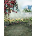 thumbnail image 1 of ABPHOTO Polyester Landscape Red Rose Flowers Hill Photography Backdrops Photo Props Studio Background 5x7ft, 1 of 2