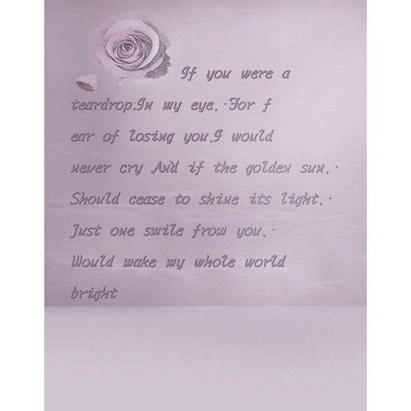 ABPHOTO Polyester Love Letter Purple Rose Photography Backdrops Photo Props Studio Background 5x7ft