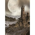 thumbnail image 1 of ABPHOTO Polyester Mountains Photography Backdrops Children for Baby Photo Studio Props Background Moon 5x7ft, 1 of 4
