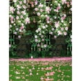 thumbnail image 1 of ABPHOTO Polyester Nature Pink Flowers Tree Photography Backdrops Photo Props Studio Background 5x7ft, 1 of 2