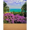 thumbnail image 1 of ABPHOTO Polyester Nature Purple Flowers Sea Photography Backdrops Photo Props Studio Background 5x7ft, 1 of 2