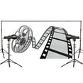 thumbnail image 1 of ABPHOTO Polyester Old Movie Camera Clipart Photography Background Movie Reel Backdrop Theme Wall Photography Backdrop 5x7ft, 1 of 5