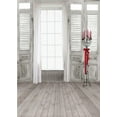 thumbnail image 1 of ABPHOTO Polyester Pale Gray Wooden Floor Door Window Indoor Room Scene Studio Props 5x7ft Photography Backgrounds, 1 of 2