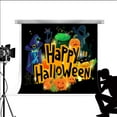 thumbnail image 1 of ABPHOTO Polyester Photo Backdrop Happy Halloween Background Cartoon Wallpaper for Fond Studio Photography 7x5ft, 1 of 4