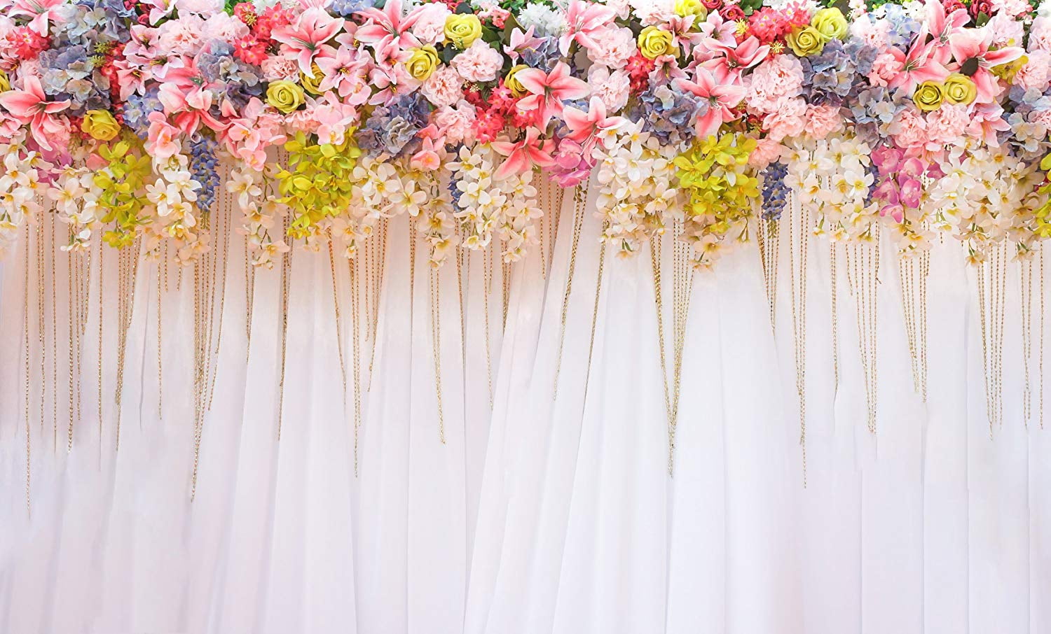 ABPHOTO Polyester Photo Background Wedding Curtain Backdrop Flowers Love Heart Party Photo Booth