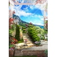 thumbnail image 1 of ABPHOTO Polyester Photo Background Wedding Fantasy Backdrops Nature Garden Palace Photography Backgrounds 5x7ft, 1 of 2
