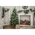 thumbnail image 1 of ABPHOTO Polyester Photography Christmas Trees Backdrops Children Brick Walls Digital Background 7x5ft, 1 of 2