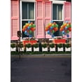thumbnail image 1 of ABPHOTO Polyester Pink Window Balloon Photography Backdrops Photo Props Studio Background 5x7ft, 1 of 2