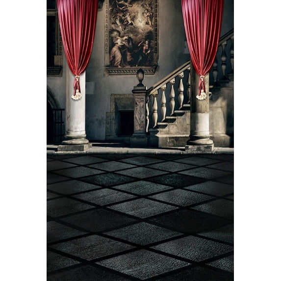 ABPHOTO Polyester Place Hall Studio Wedding Curtain Room Photography Backdrops Mural Wallpaper 5x7ft