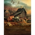 thumbnail image 1 of ABPHOTO Polyester Poor Wooden House Tree Bird Photography Backdrops Photo Props Studio Background 5x7ft, 1 of 2