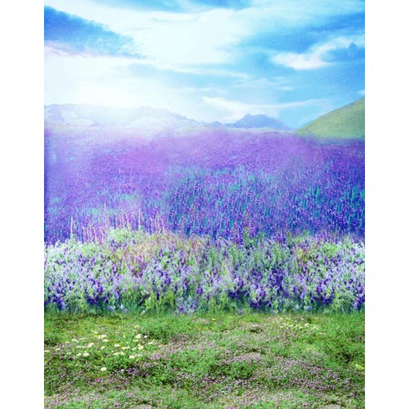 ABPHOTO Polyester Purple Trees Lavender Photography Backdrops Photo Props Studio Background 5x7ft