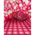 thumbnail image 1 of ABPHOTO Polyester Red Flowers Heart Love Balloon Photography Backdrops Photo Props Studio Background 5x7ft, 1 of 2