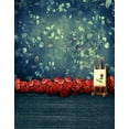 thumbnail image 1 of ABPHOTO Polyester Rose Flowers Blue Flower Wall Photography Backdrops Photo Props Studio Background 5x7ft, 1 of 2