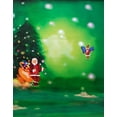 thumbnail image 1 of ABPHOTO Polyester Santa Claus Christmas Tree Photography Backdrops Photo Props Studio Background 5x7ft, 1 of 2