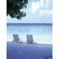 thumbnail image 1 of ABPHOTO Polyester Sea Beach Tree Chair Photography Backdrops Photo Props Studio Background 5x7ft, 1 of 2