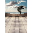 thumbnail image 1 of ABPHOTO Polyester Seaside Tree Brick Floor Wall Cloudy Sky Nature Studio Photography Backdrops Wedding 5x7ft, 1 of 2