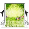 thumbnail image 1 of ABPHOTO Polyester Spring Green Backdrop Happy Easter Background for Photography Grass Rabbit Eggs Bokeh Backdrops Photo Booth 5x7ft, 1 of 3