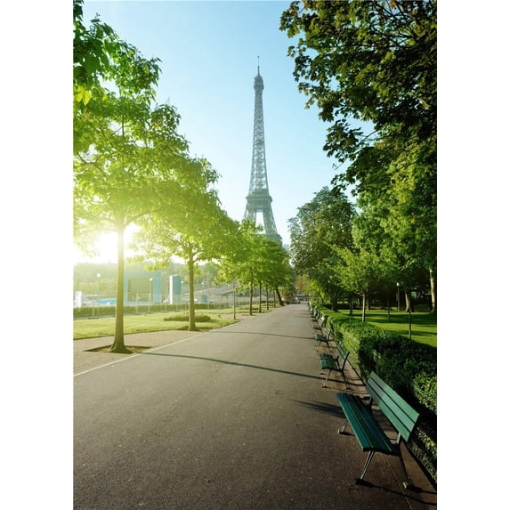 ABPHOTO Polyester Street Photo Backdrops Chair Studio Props Romantic Photography Background 5x7ft